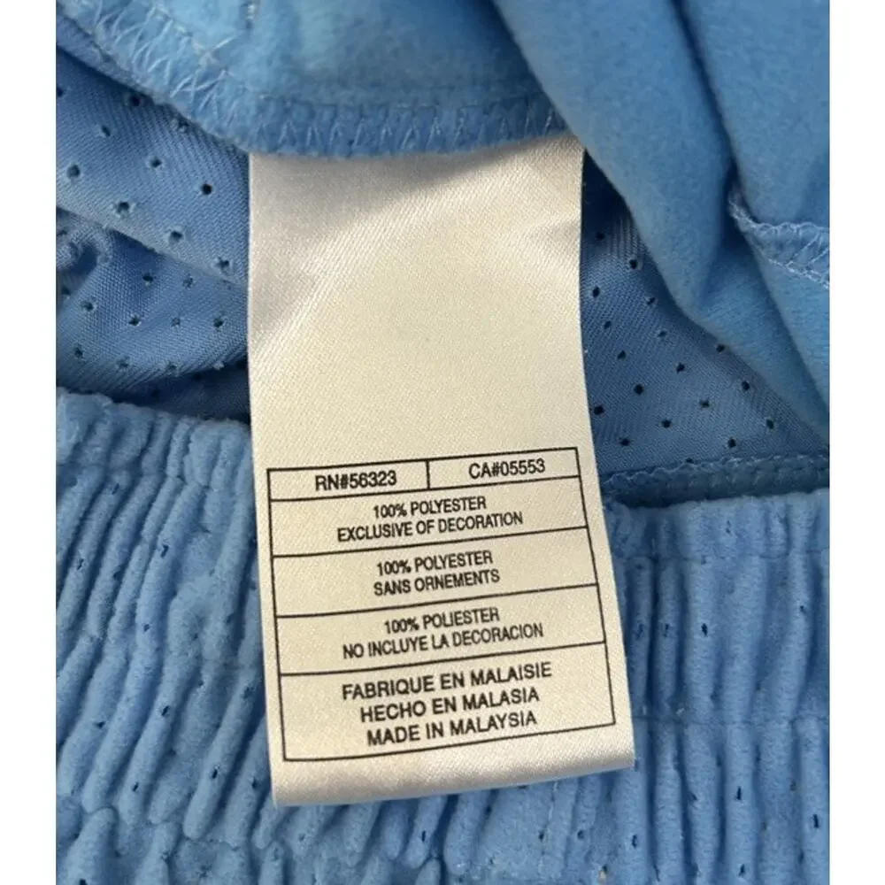 VTG Jordan Spellout Tracksuit Light Blue Yellow White Hooded Jacket 2XL Pants XL